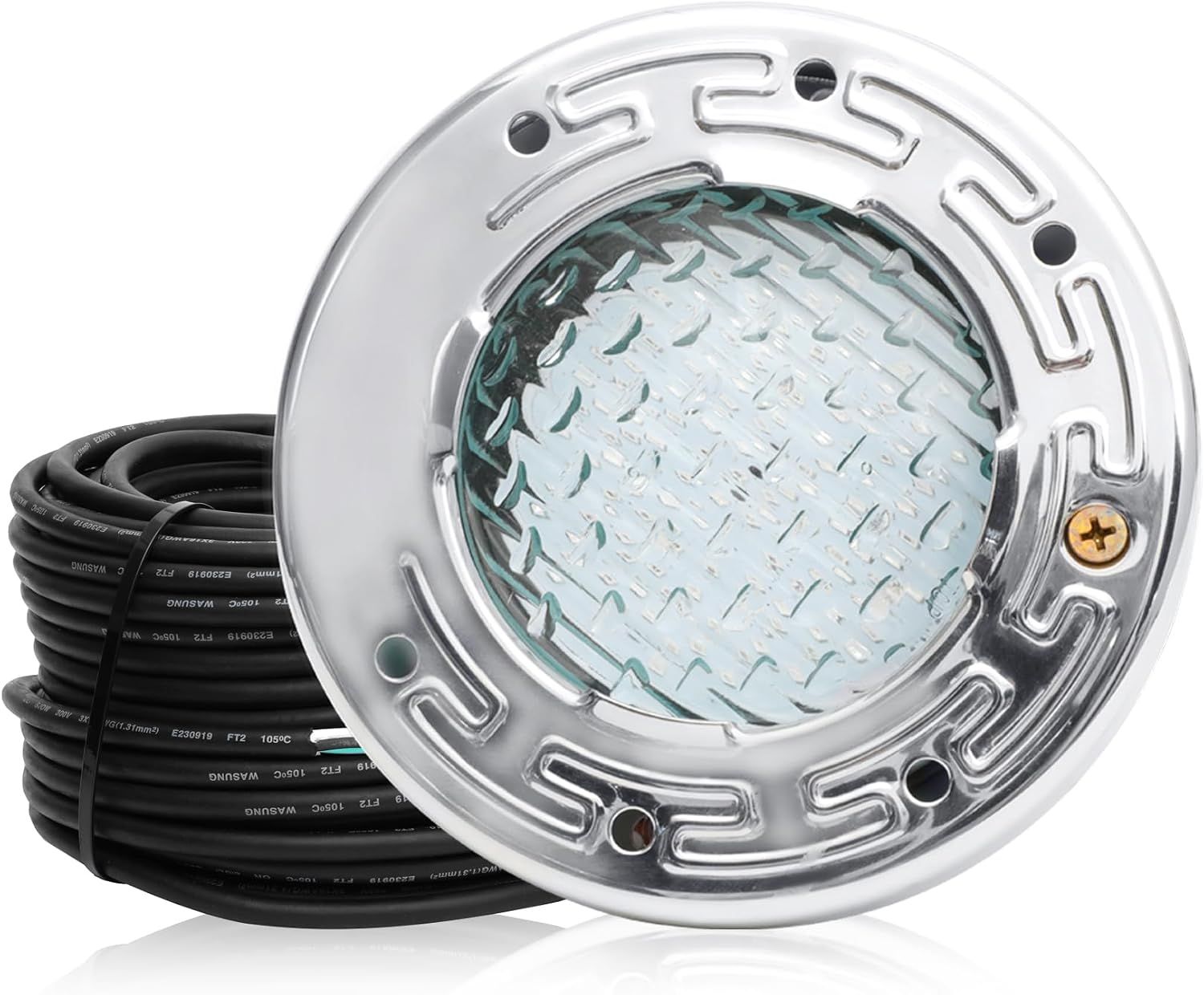 6 Inch LED Pool Light 6000K Cool White for Inground Pool with 50FT Cord
