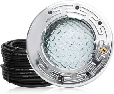 6 Inch LED Pool Light 6000K Cool White for Inground Pool with 50FT Cord
