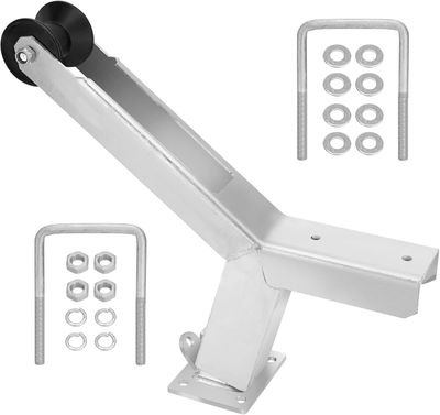 Boat Trailer Winch Post with Roller Adjustable 3" x 4" Tongue