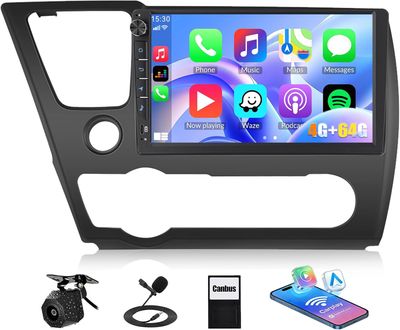 Honda Civic 2013-2017 9 Inch Stereo with Android, CarPlay, GPS &amp; Backup Camera