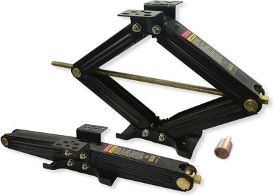 30 Inch RV Scissor Jacks 7,500lbs Set of 2 with Socket