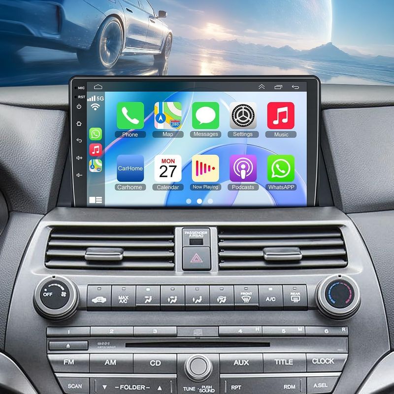 Honda Accord 2008-2012 10.2 Inch Stereo with Android, CarPlay, GPS &amp; Backup Camera