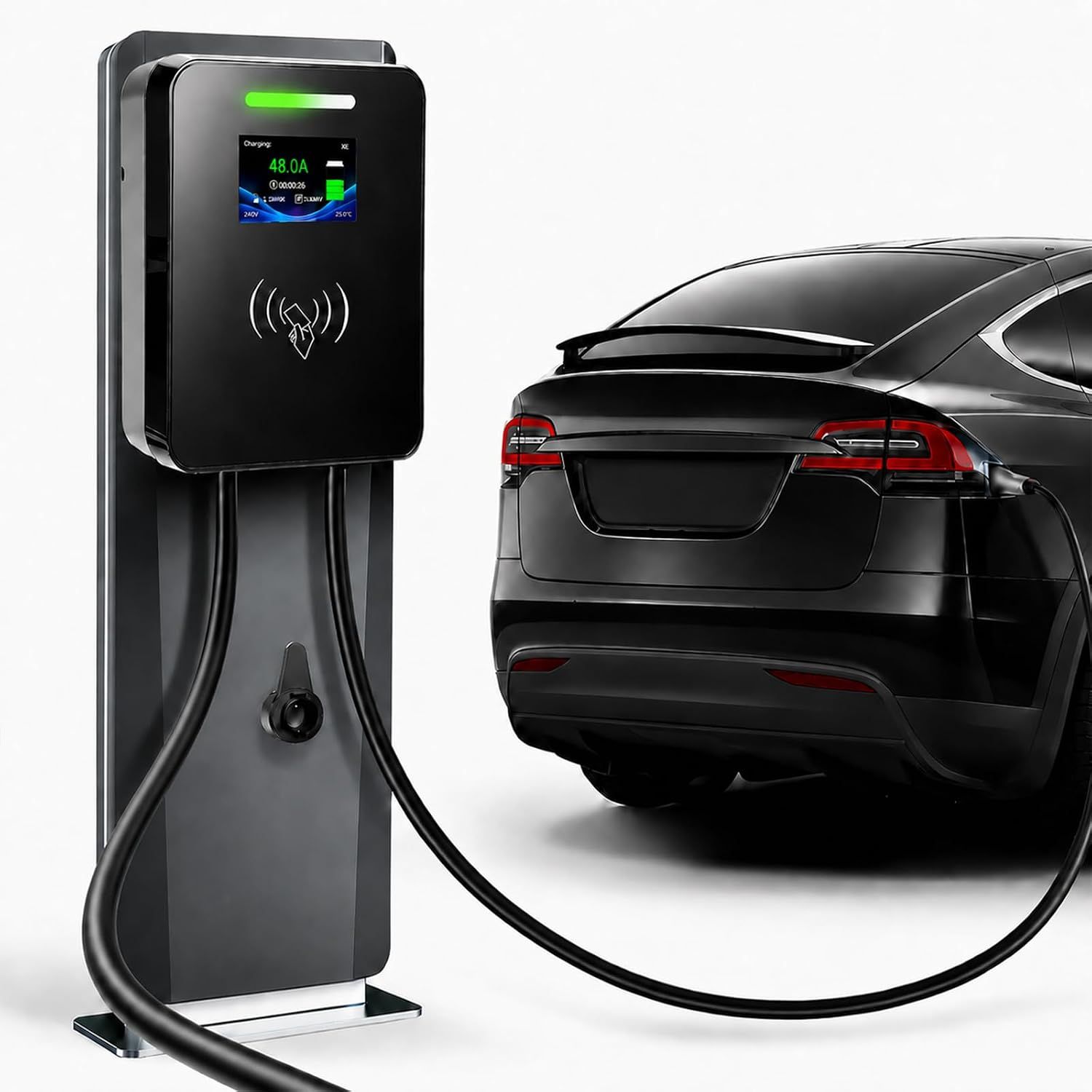 EV Charger Station Level 2 48A 11.5KW NEMA 14-50 for Tesla Model S 3 X Y
