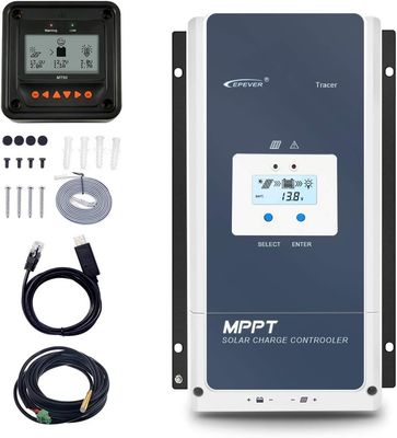 100A MPPT Solar Charge Controller 12V-48V 150V Input with MT50 100A MPPT Solar Charge Controller 12V-48V 150V Input with MT50