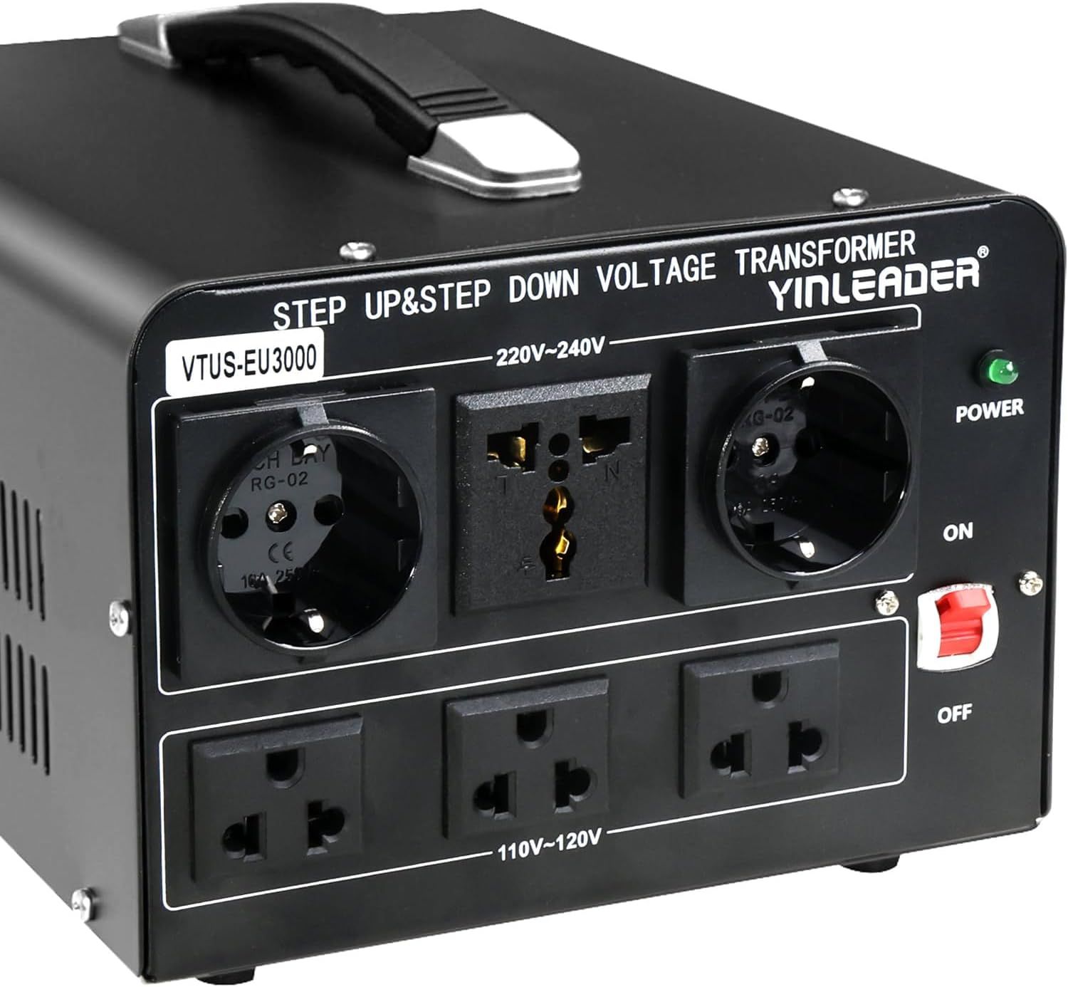 3000W Voltage Converter Transformer Step Up &amp; Down 110V to 220V / 220V to 110V