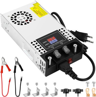600W Adjustable Voltage Power Supply 0-24V 25A with LCD Display