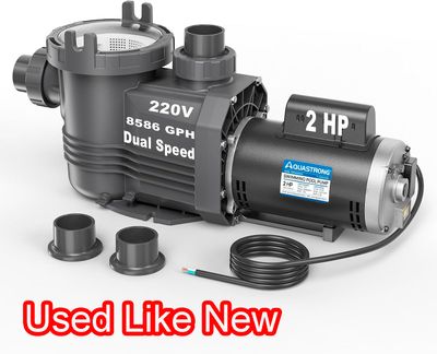 2HP In/Above Ground Pool Pump 220V Dual Speed 8586GPH High Flow 2HP In/Above Ground Pool Pump 220V Dual Speed 8586GPH High Flow