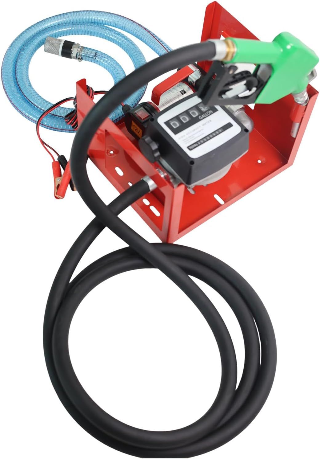 12V Diesel Transfer Pump 175W 12 GPM with Fuel Meter