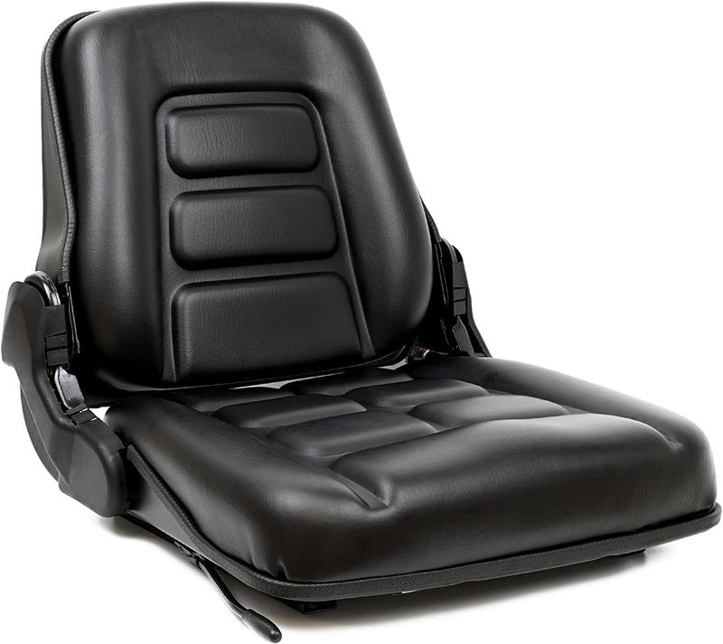 Universal Tractor, Skid Steer &amp; Forklift Seat with Slide &amp; Adjustable Backrest
