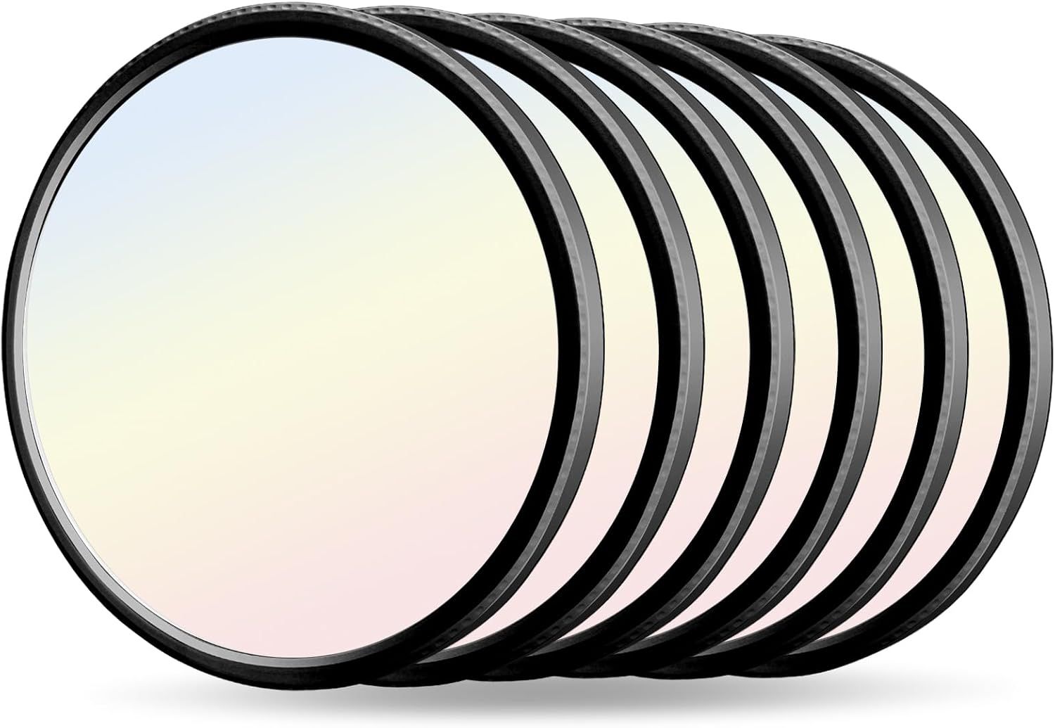 12 Inch LED Flush Mount Ceiling Light 3200LM 5CCT Adjustable 6 Pack-Black