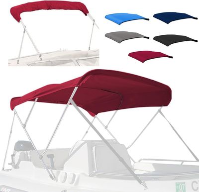 4 Bow Bimini Top Replacement Cover 8FT Burgundy 97-103"W Waterproof