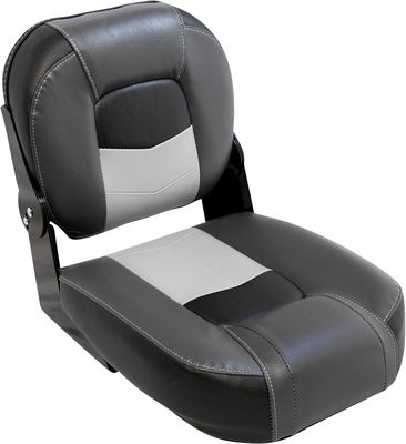 14 Inch Marine Center Boat Seat Charcoal Black Marble Grey