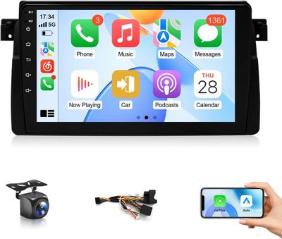BMW 325i &amp; 330i 1998-2006 Screen 9 Inch Stereo CarPlay Android &amp; Backup Camera