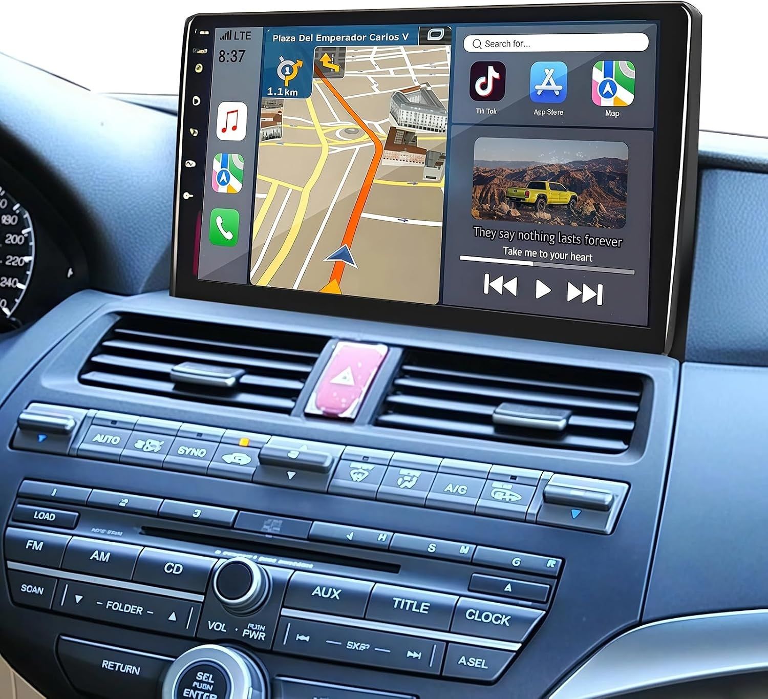 Honda Accord 2008-2013 Screen 10.2 Inch Stereo CarPlay Android &amp; Backup Camera