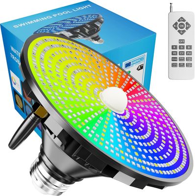 70W RGBW LED Pool Light Bulb E26 Base Color Changing with Remote
