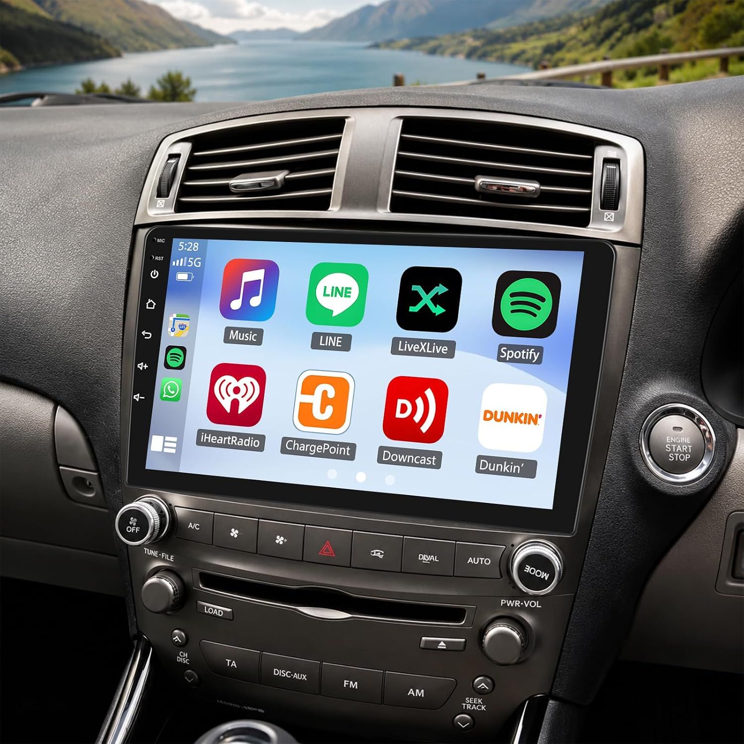 Lexus IS250 IS300 2005-2012 Screen 10 Inch Stereo CarPlay, Android &amp; Backup Camera