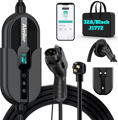 32A Level 2 EV Charger 220V-240V NEMA 14-50P J1772 25FT Cable 32A Level 2 EV Charger 220V-240V NEMA 14-50P J1772 25FT Cable