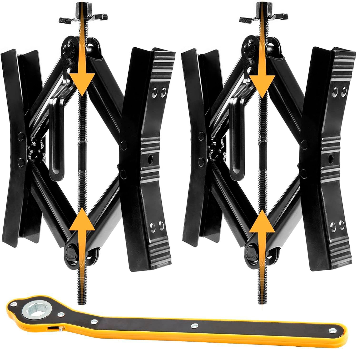 RV Wheel Chock Stabilizer 2 Sets for Camper and Trailer Tires