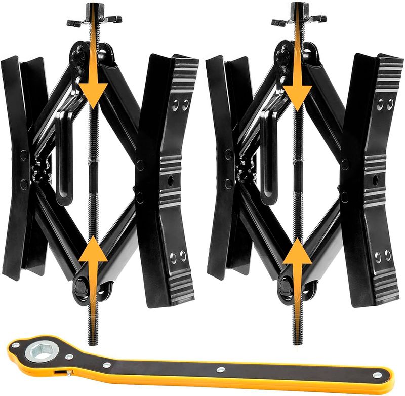 RV Wheel Chock Stabilizer 2 Sets for Camper and Trailer Tires RV Wheel Chock Stabilizer 2 Sets for Camper and Trailer Tires