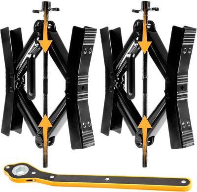 RV Wheel Chock Stabilizer 2 Sets for Camper and Trailer Tires