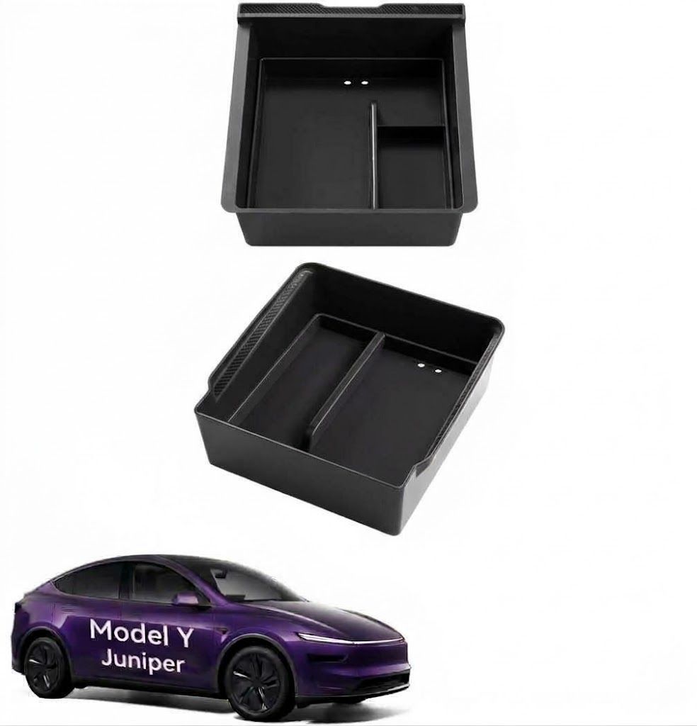 Tesla Model Y Juniper 2026 Center Console Organizer with 2 Tray- 4PCS