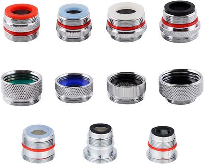 Brass Faucet Aerator Adapter Kit 11PCS for Kitchen Bathroom Sink