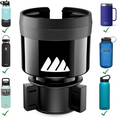 Car Cup Holder Expander for 32-40oz Water Bottles Adjustable Base