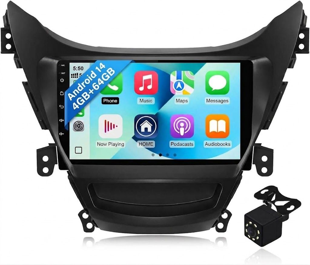 Hyundai Elantra 2011-2013 Car Stereo with CarPlay, Android &amp; Backup Camera