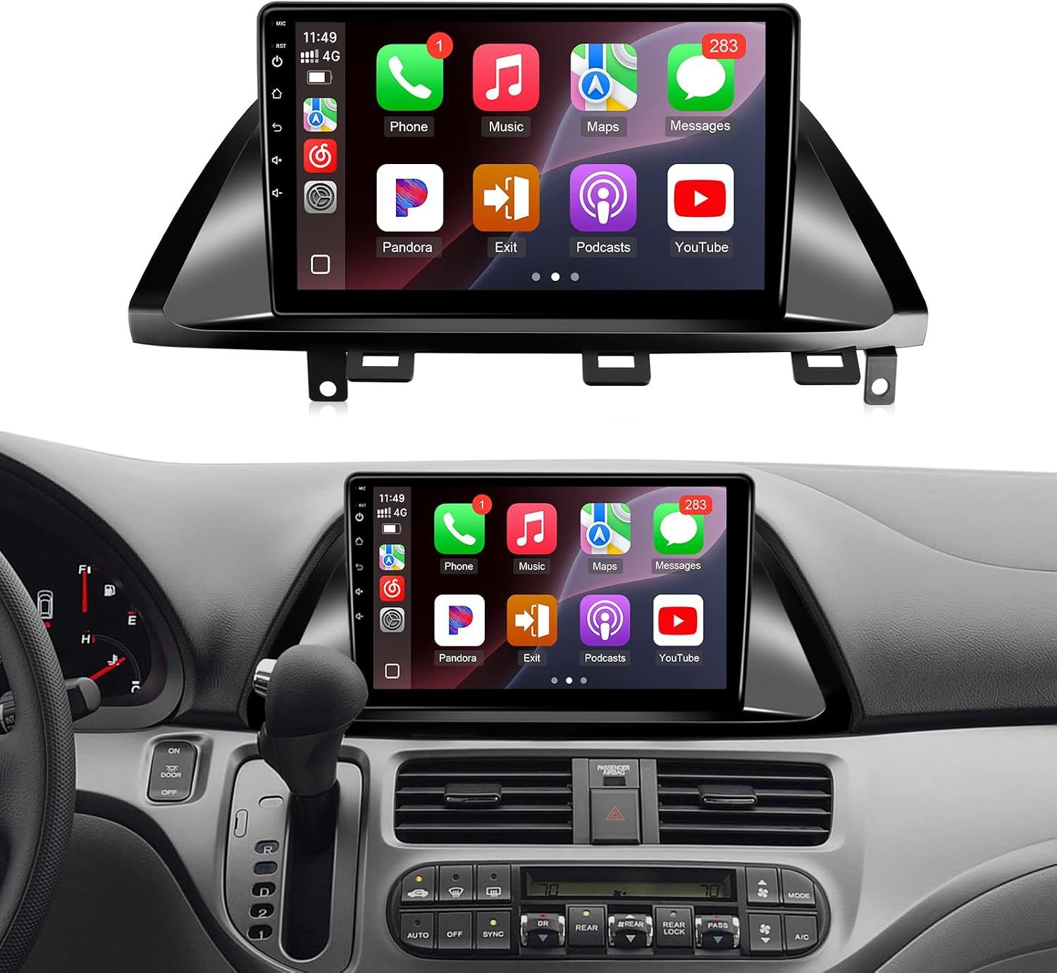Honda Odyssey 2005-2010 Car Stereo with CarPlay, Android &amp; Backup Camera