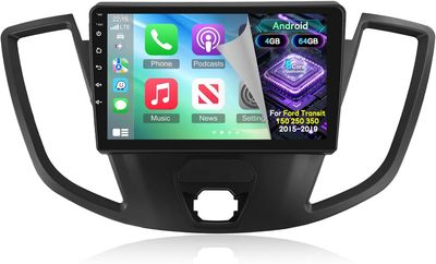 Ford Transit 150 250 350 2015-2019 Car Stereo with CarPlay, Android &amp; Backup Camera