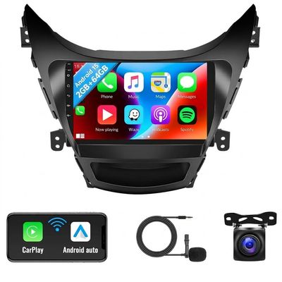 Hyundai Elantra 2011-2013 Car Stereo with CarPlay, Android &amp; Backup Camera