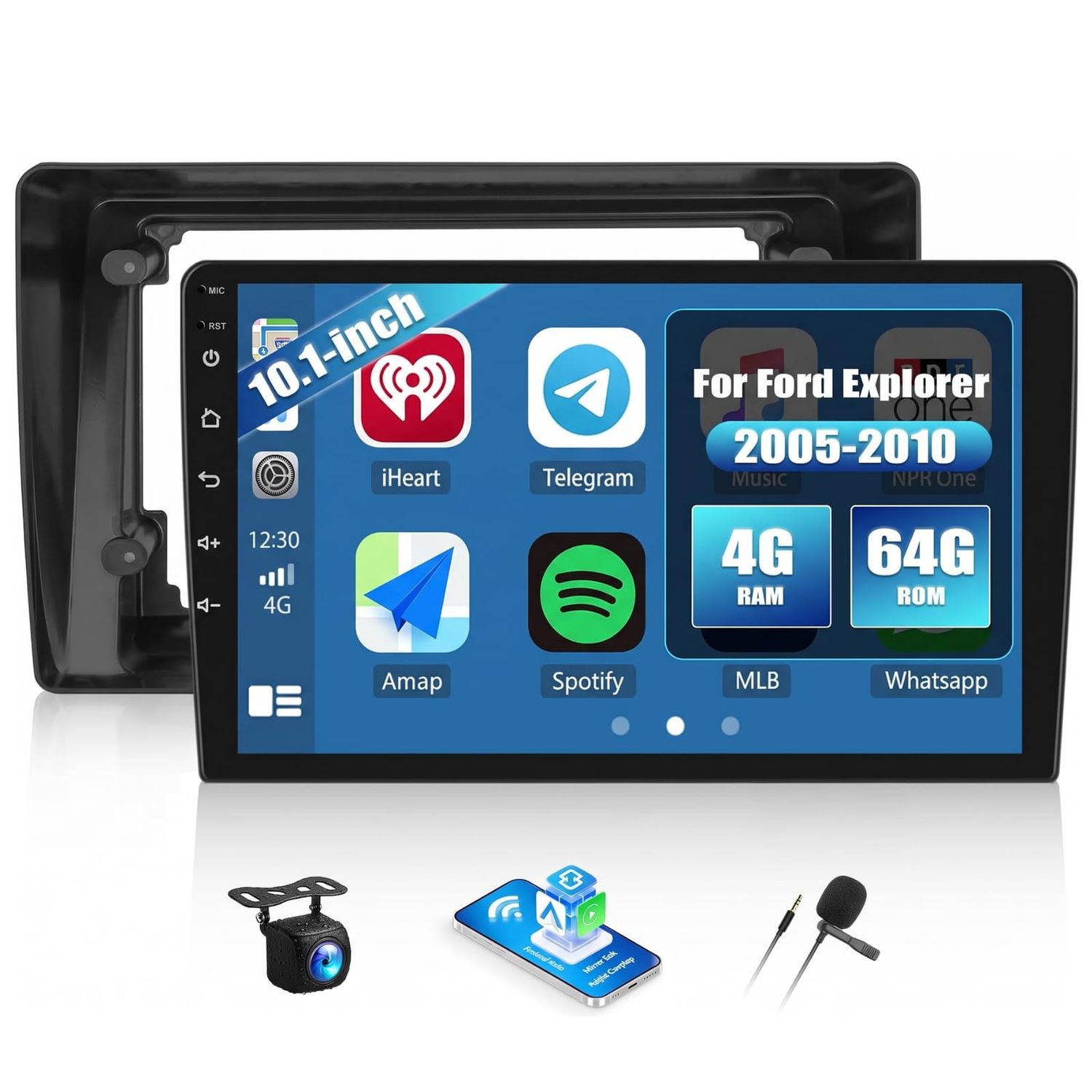 Ford Explorer 2005-2010 Car Stereo with CarPlay, Android &amp; Backup Camera