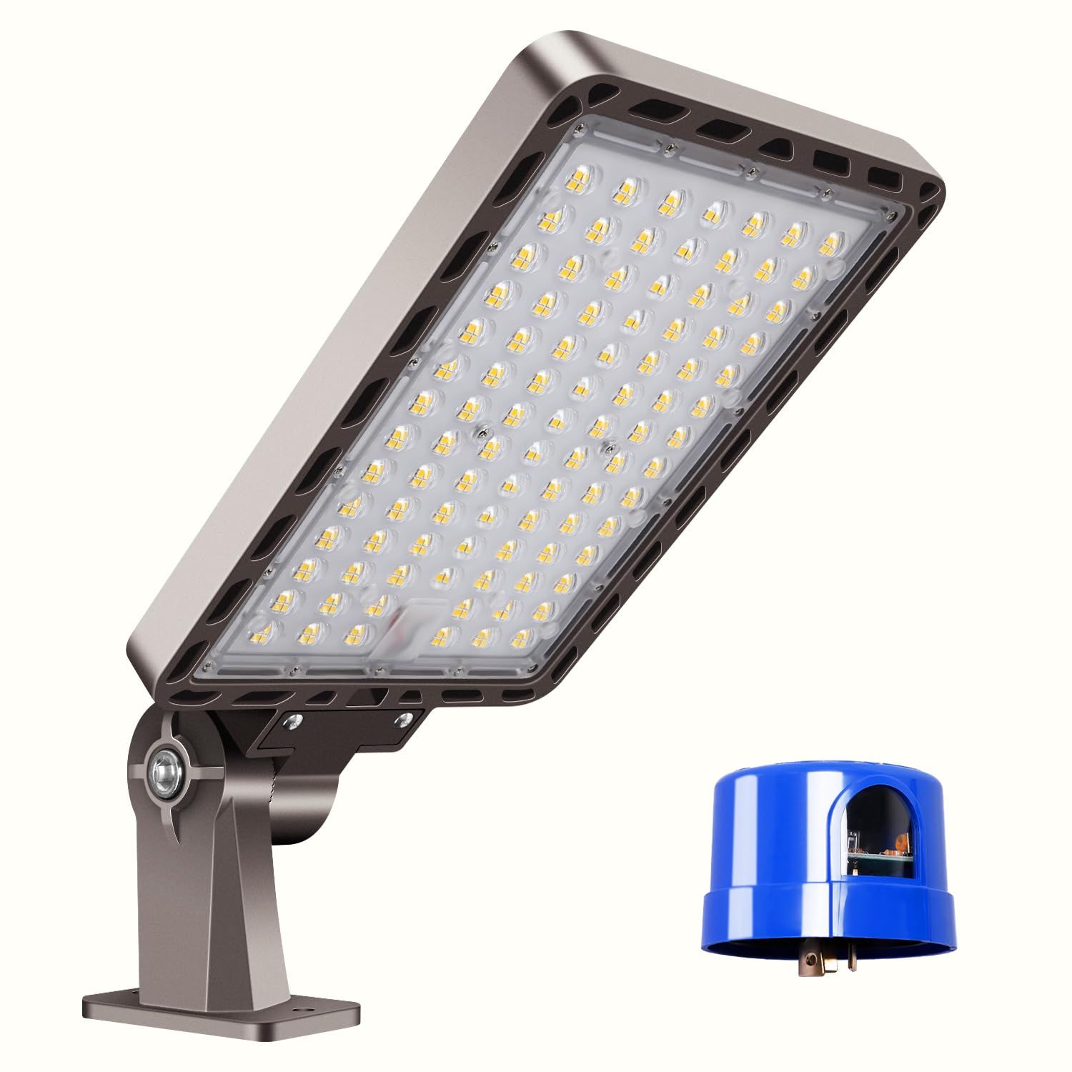 240W LED Parking Lot Light, Dusk to Dawn Photocell, 5000K