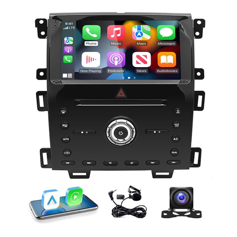 Ford Edge 2010-2015 Car Stereo with CarPlay, Android &amp; Backup Camera