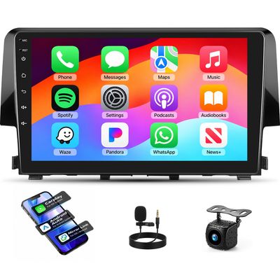 Honda Civic 2016-2021 Car Stereo with CarPlay, Android &amp; Backup Camera