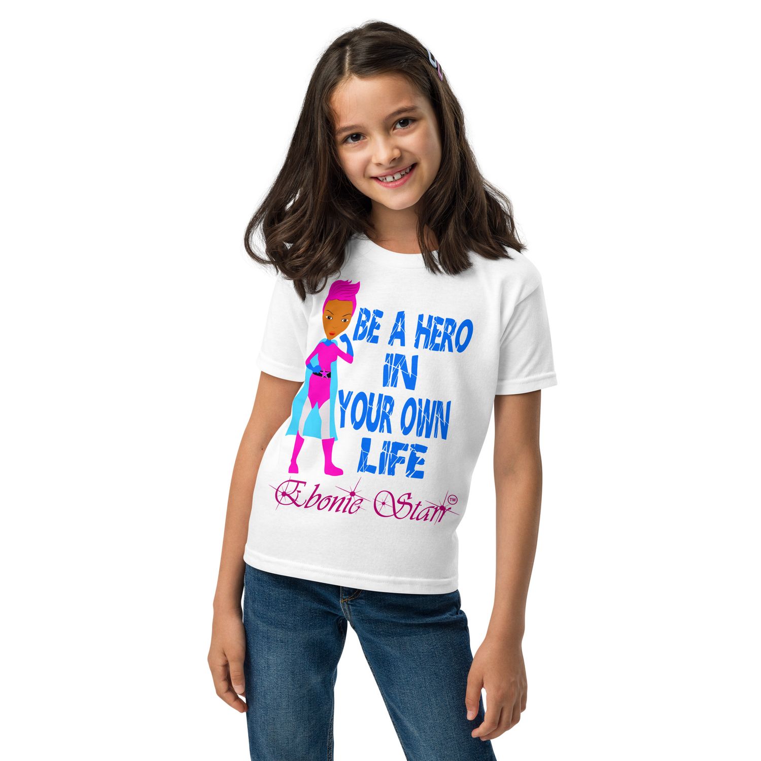 Ebonie Starr Be A Hero short sleeve t-shirt