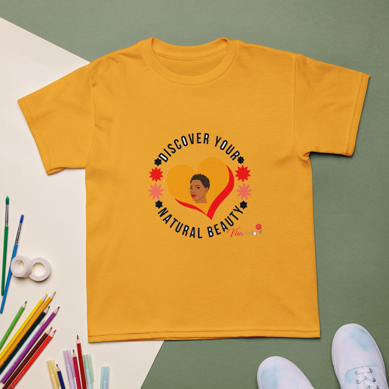 Afrika discover your natural beauty Youth t-shirt