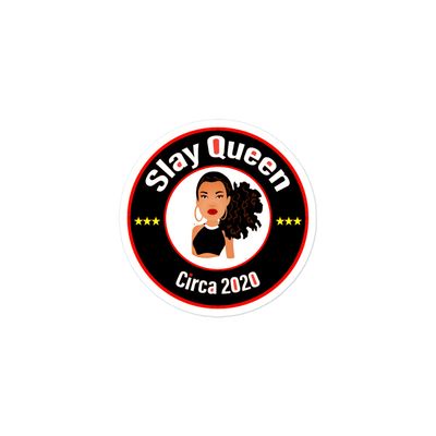 Bubble-free stickers Slay Queen