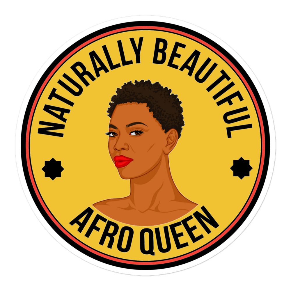 Bubble-free stickers Afrika afro queen