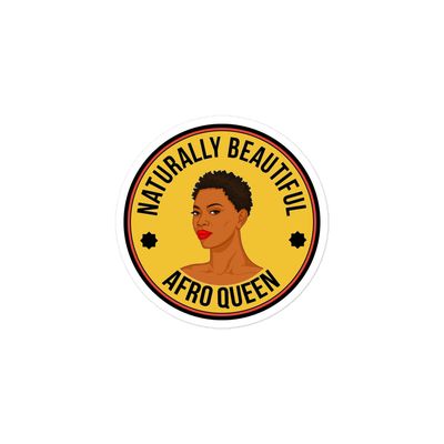Bubble-free stickers Afrika afro queen