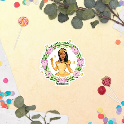 Bubble-free stickers Princess Lovie