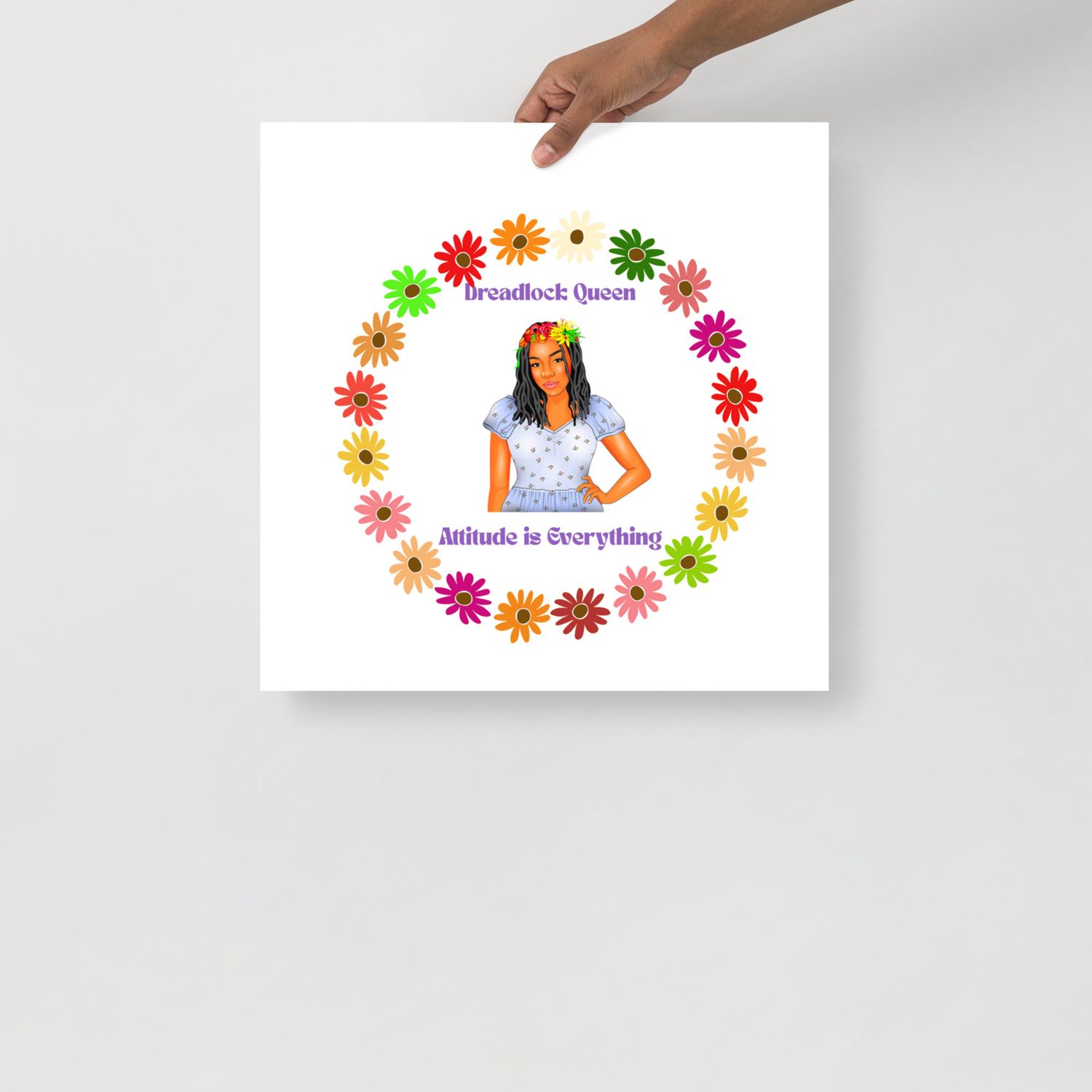 Poster Dreadlock Queen Attitude