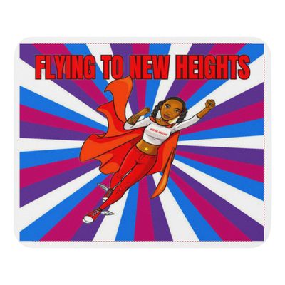 Mouse pad Super Sistah Flying purple blue