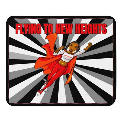 Mouse pad Super Sistah flying black