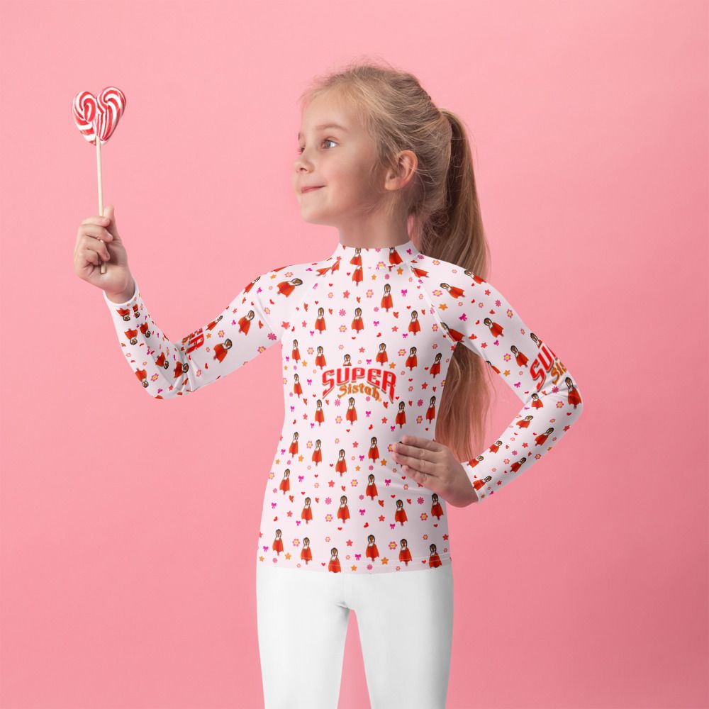 Kids Rash Guard Super Sistah