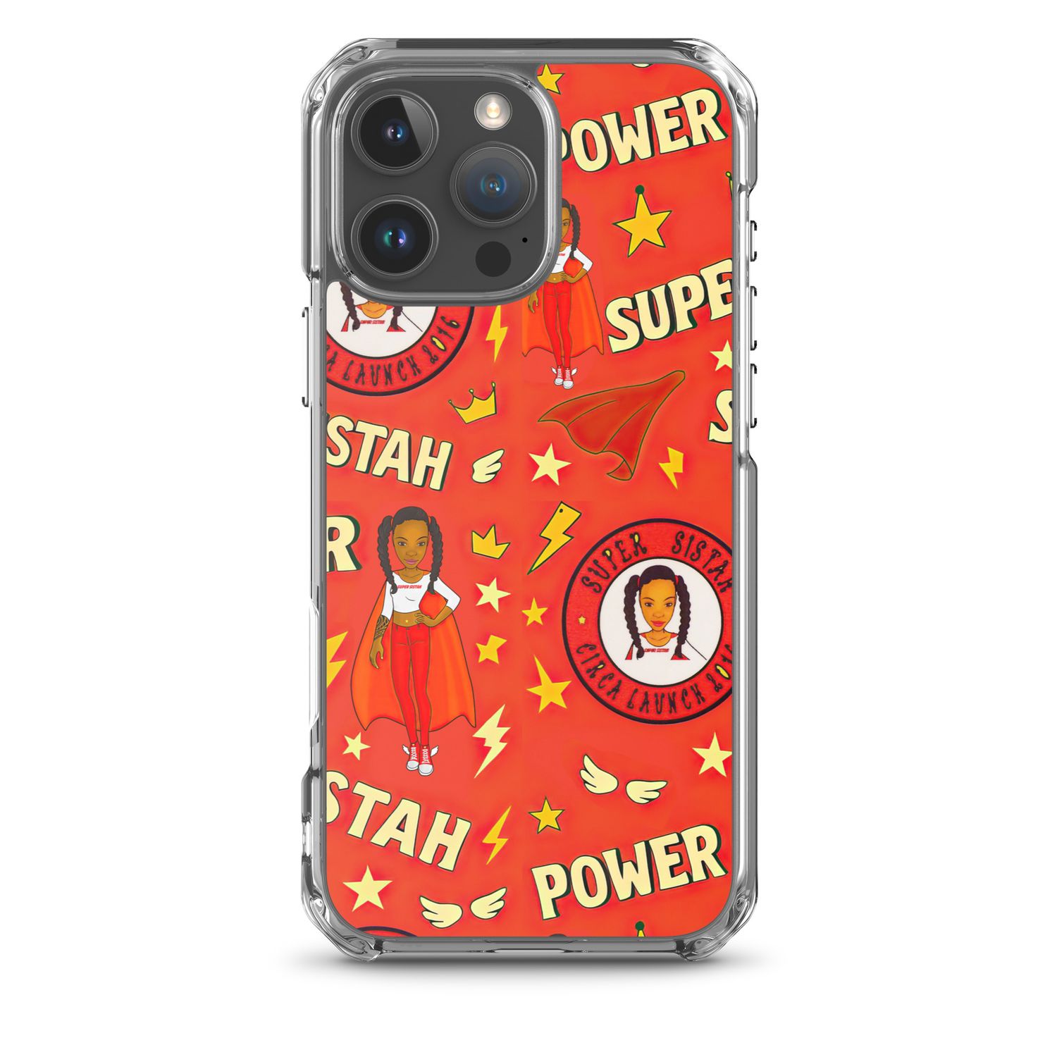 Clear Case for iPhone® Super Sistah Power
