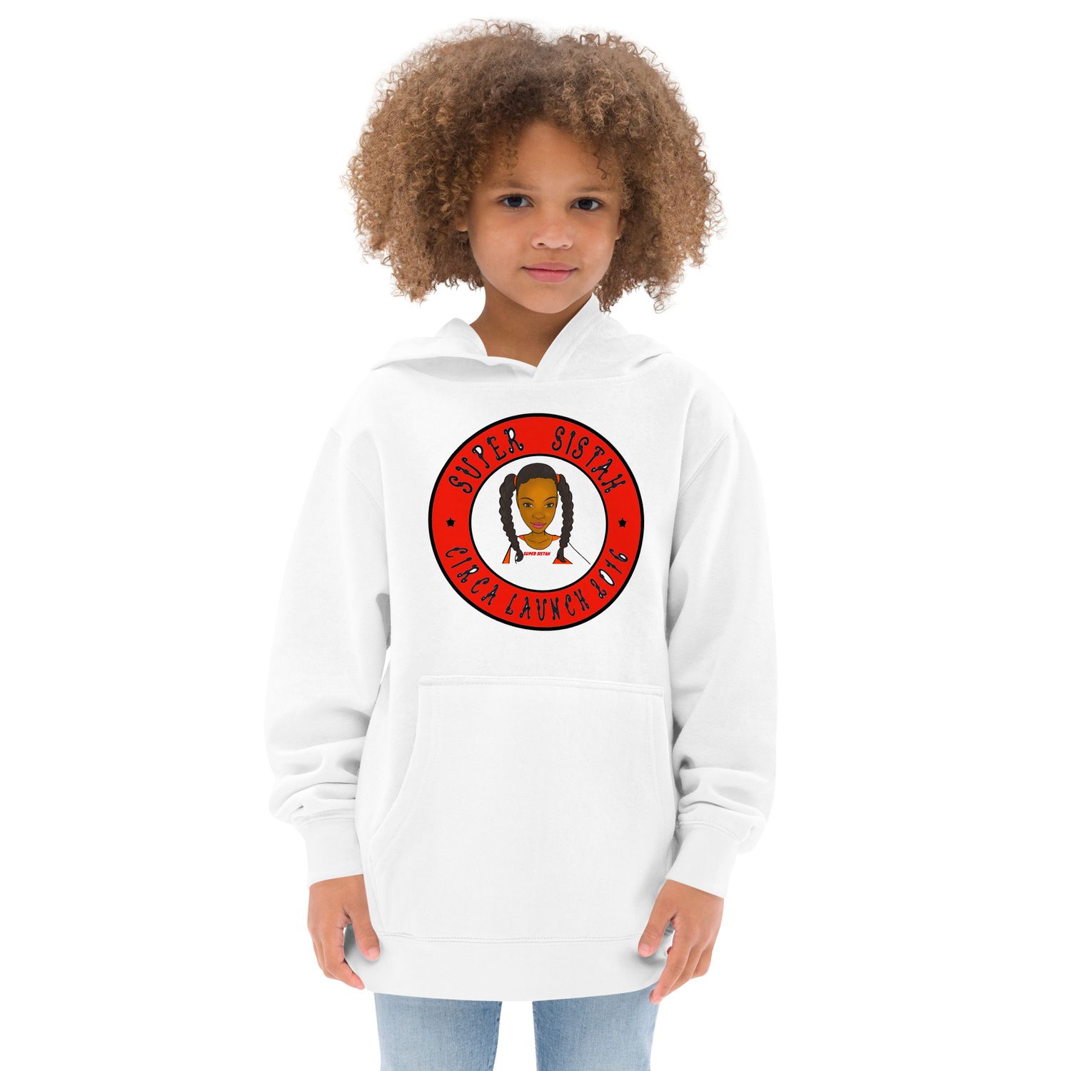 Kids fleece hoodie Super Sistah Circa