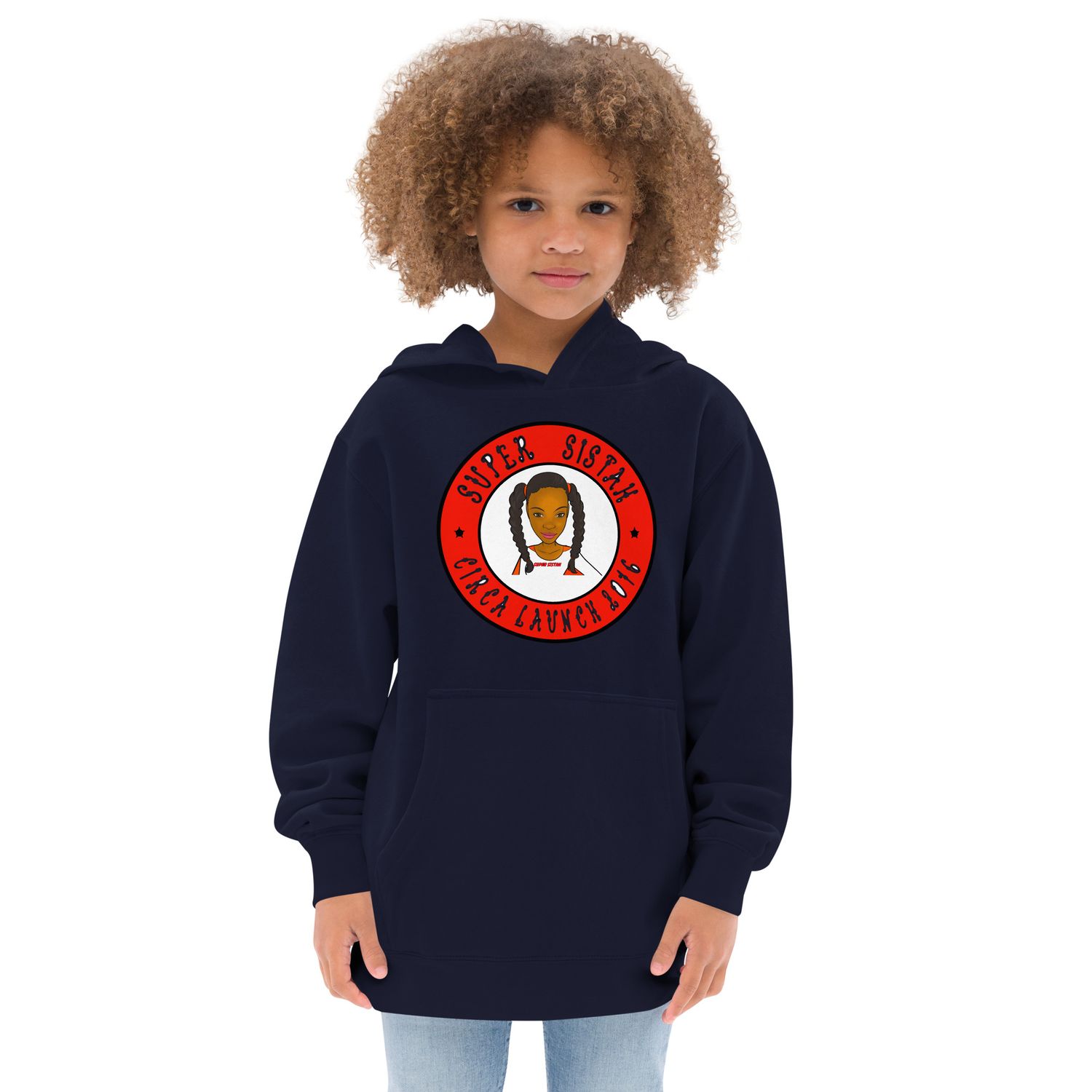 Kids fleece hoodie Super Sistah Circa