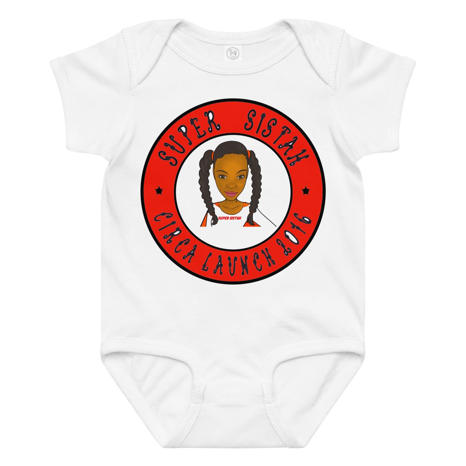 Baby jersey bodysuit Super Sistah