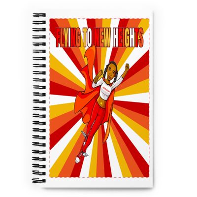 Spiral notebook - Super Sistah Flying to New Heights